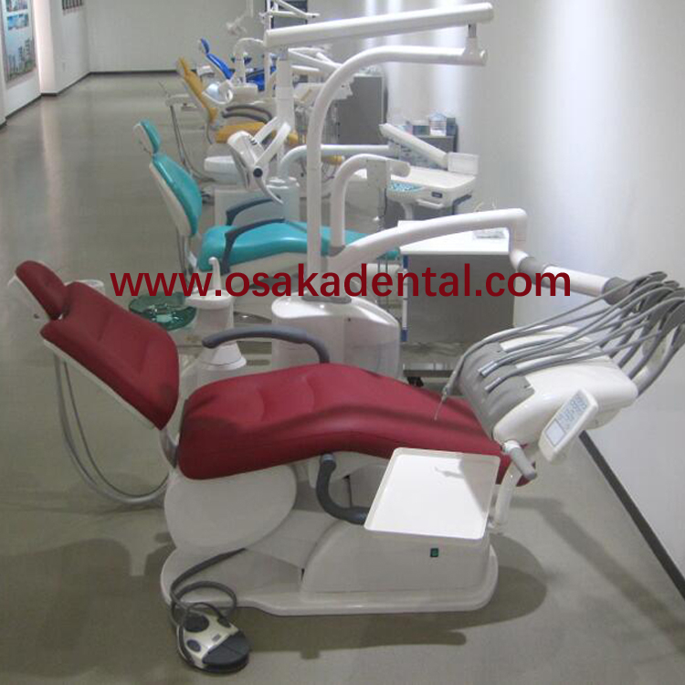 Unidad dental sillón dental OSA-A6600 buena calidad sillón dental unidad dental con 2 taburetes dentales