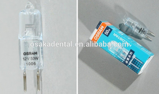 Bombilla halógena dental osram 50 vatios para unidades dentales repuestos osakadental