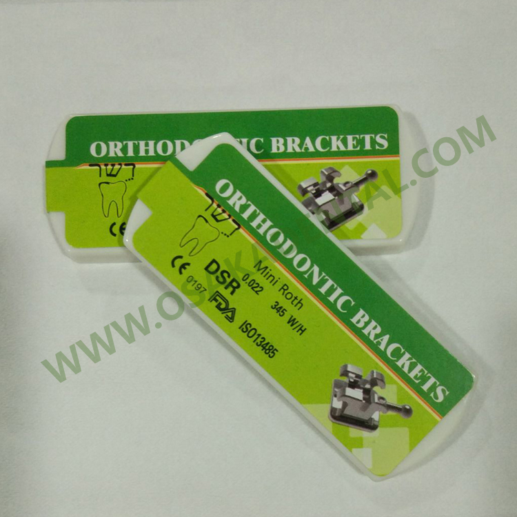 Soportes metálicos de ortodoncia / MBT ROTH 022 018 / Equipo dental de soporte metálico