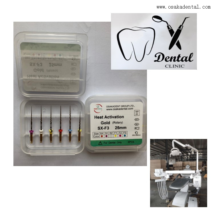 Archivo endodóntico de archivos de canal de raíces activados por calor NITI para clínica dental