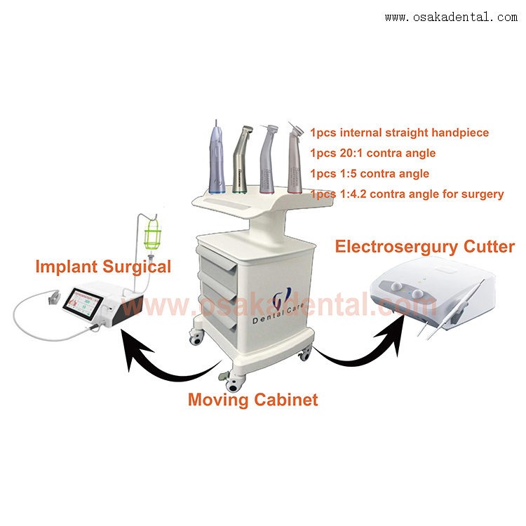 Promoción, sillón dental portátil con unidad de electrocirugía para cortador de tejidos y máquina de implantes dentales