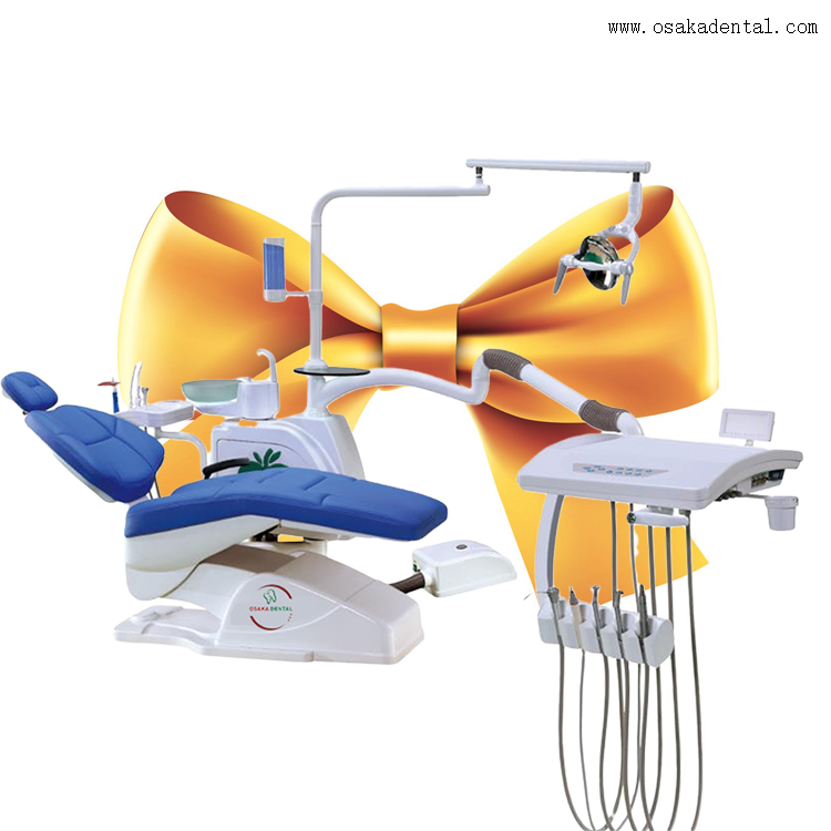 OSA-1-68B Unidad de sillón dental con color azul y brazo fuerte