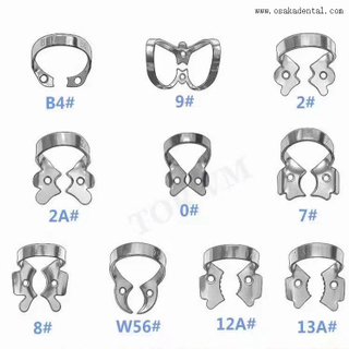 Material dental Clip de dique de goma de acero inoxidable dental