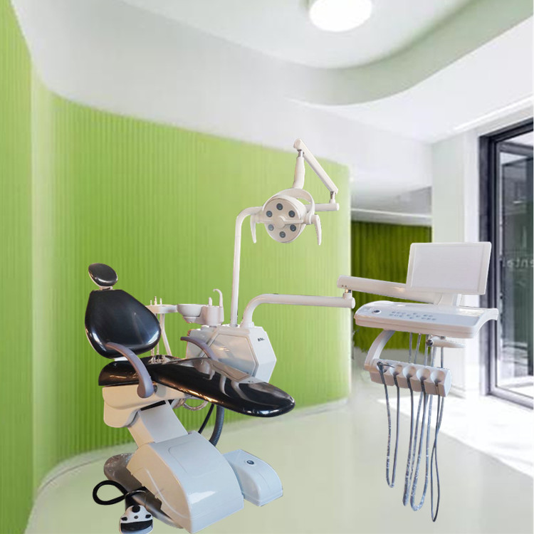 Unidad de sillón dental estable con asiento grande