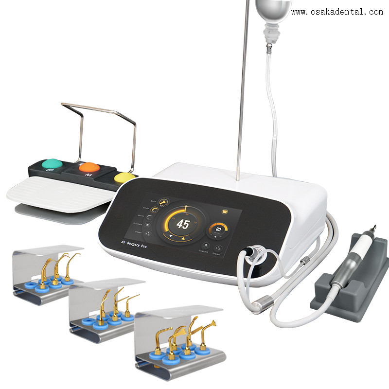 Máquina piezoeléctrica de la cirugía dental del hueso portátil con el contraángulo ligero llevado