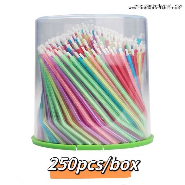 Paquete colorido HC-SS06 de la botella de las puntas de la jeringuilla del material disponible dental