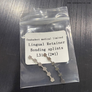 Férulas de unión de retenedor lingual de ortodoncia dental