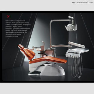 Sillón dental con luz LED de nuevo estilo con base metálica de alta calidad OSA-S1