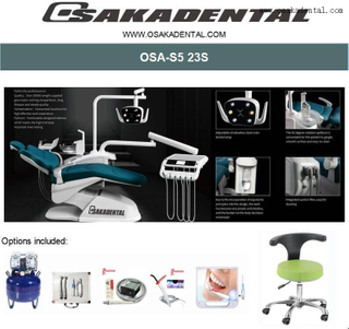 Conjunto de unidad dental con opción completa Unidad dental de lujo para clínica dental OSA-S5 opción 22S