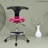 Taburete de silla dental con pie circular de PU