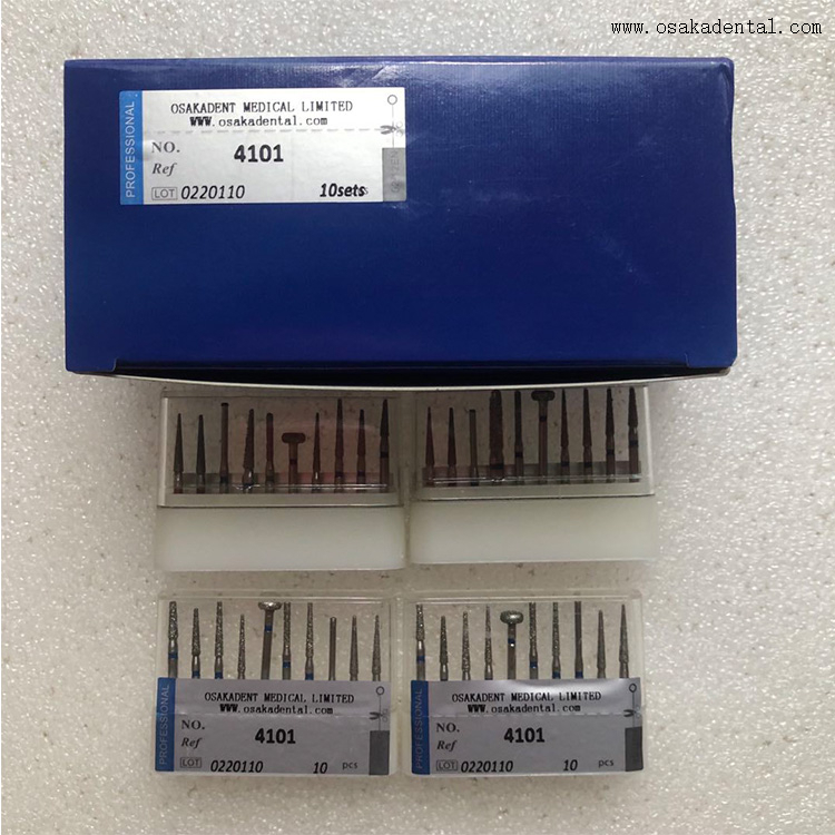 Fresas de diamante para pieza de mano dental de alta velocidad