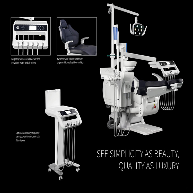 Unidad de sillón dental con interruptor de pedal multifunción