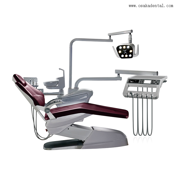 Unidad de sillón dental con lámpara de dos colores con sensor LED