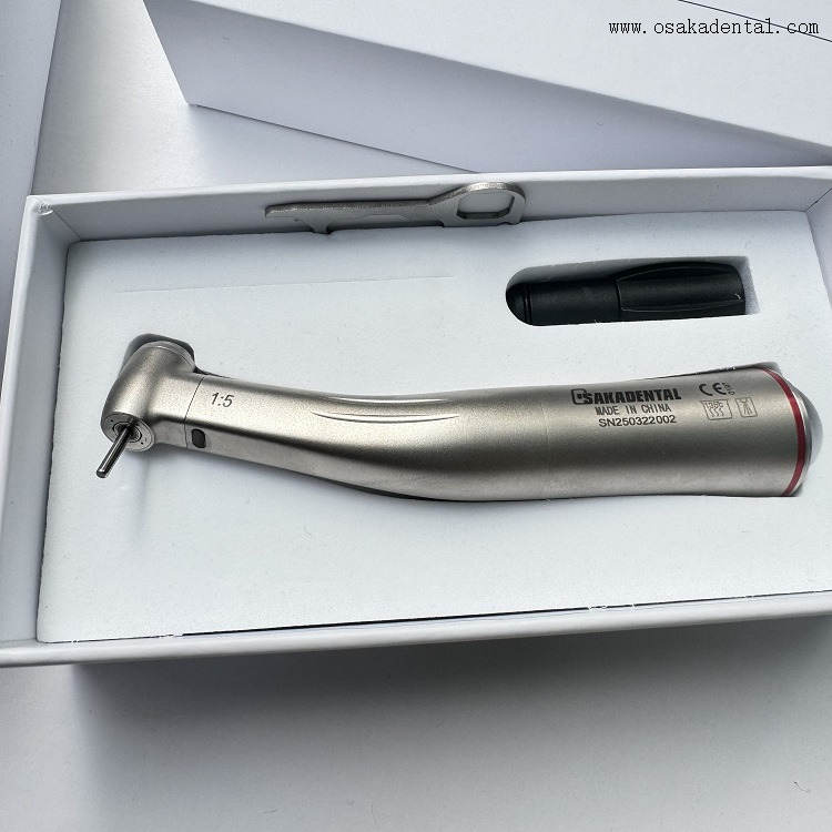 Contraángulo dental de fibra óptica de canal interno 1:5