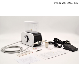 Escalador dental con pieza de mano y botella LED