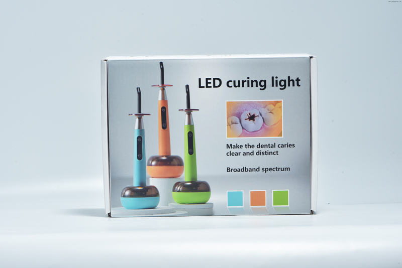 Lámpara de polimerización dental colorida del arco iris con función de detección de caries