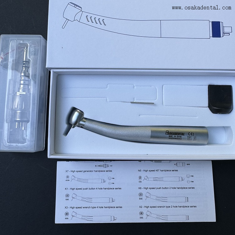 Mango de fibra óptica dental con acoplamiento de 6 orificios OSA- F005A1