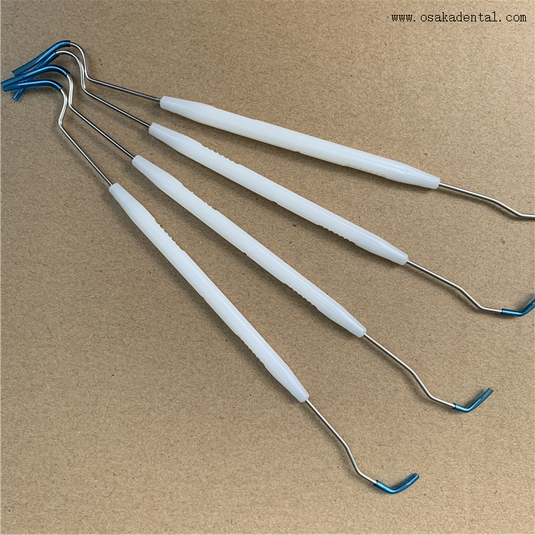 Dos extremos de sonda desechables de plástico consumibles dental