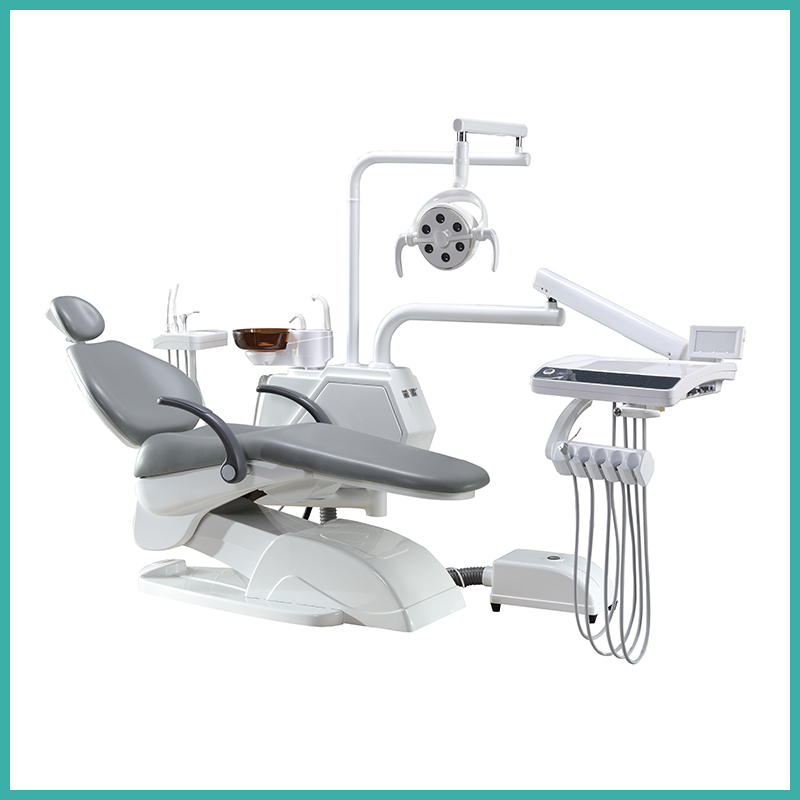 Sillón dental electrónico quirúrgico con taburete de dentista