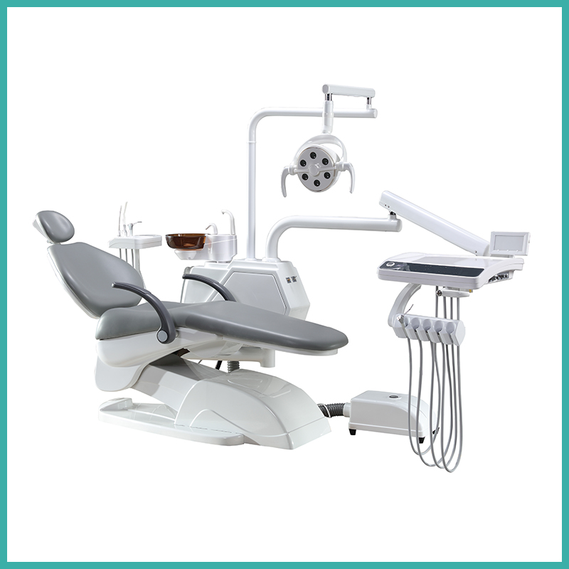 Sillón dental electrónico quirúrgico con taburete de dentista