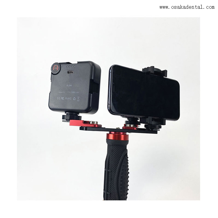 Flash de fotografía dental para compensar la falta de brillo