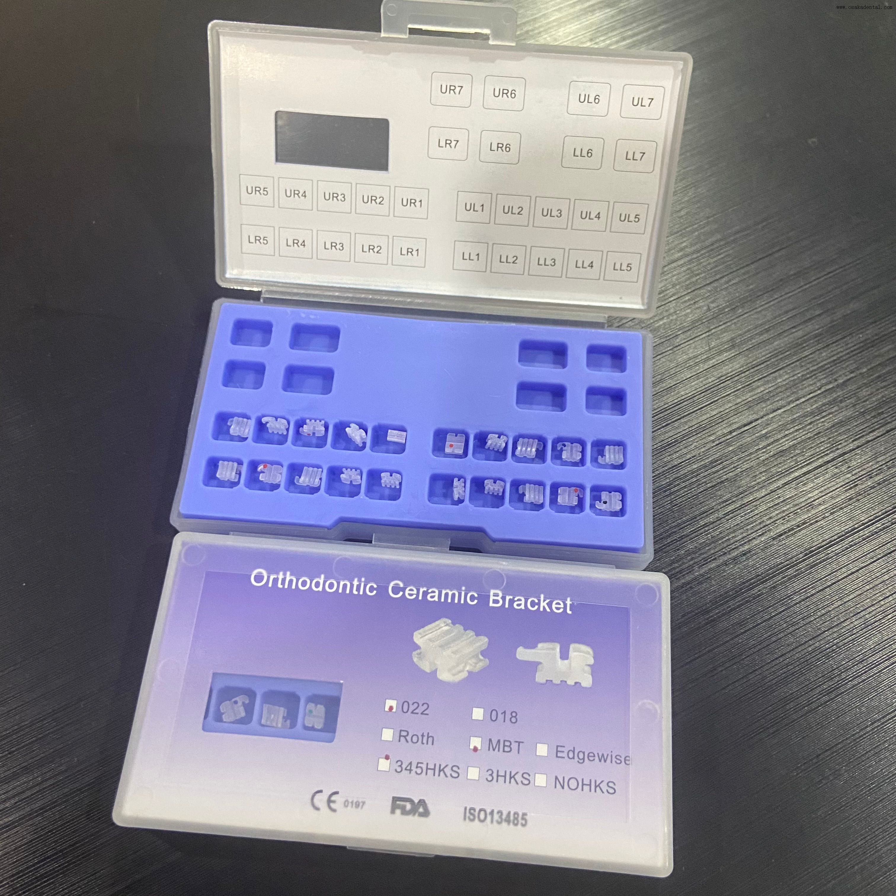 Soporte de cerámica para ortodoncia Dental ROTH/MBT 345 gancho OSA-P90-1