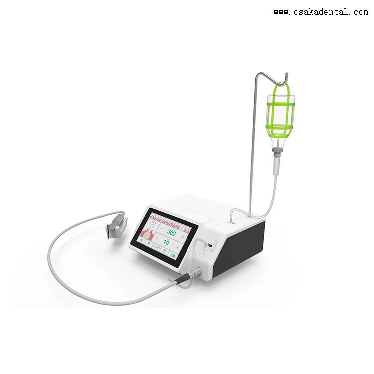 Máquina de implantes dentales con contraángulo de fibra óptica
