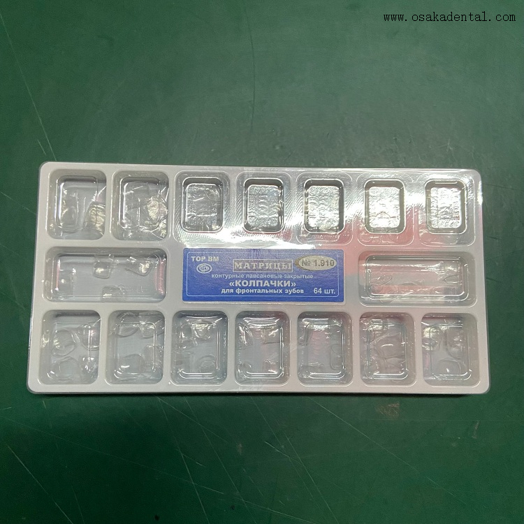 Corona Temporal Transparente Dental 64pcs