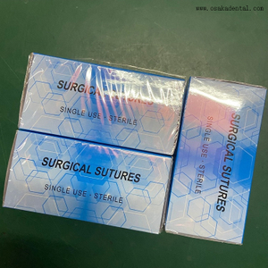 Material desechable dental Suturas sugical Seda trenzada OSA-C-115