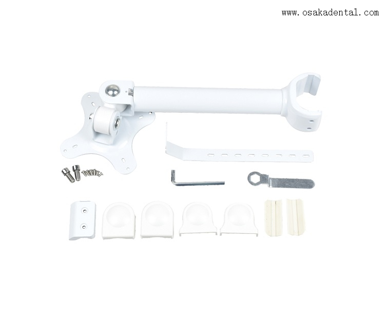 Cámara intraoral dental con monitor blanco de 24 pulgadas con soporte de monitor de metal OSA-950W-24