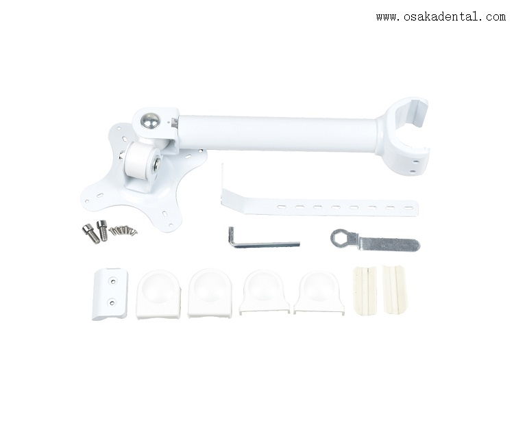Cámara intraoral dental con monitor blanco de 24 pulgadas con soporte de monitor de metal OSA-950W-24