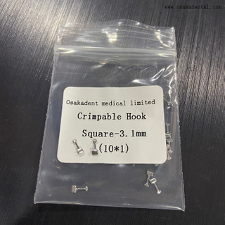 Gancho Cuadrado Engarzable Para Ortodoncia Dental - 3,1 Mm