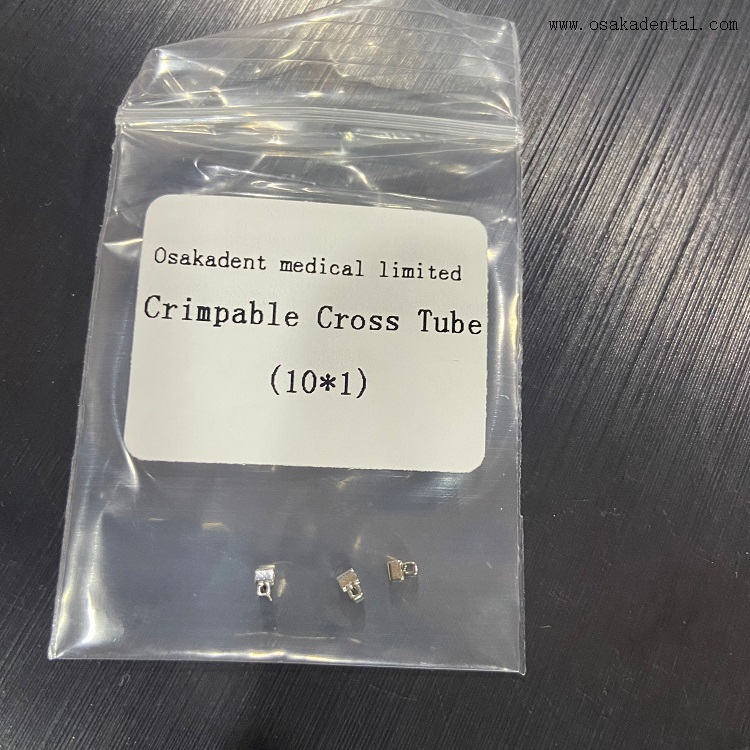 Tubo transversal engarzable de ortodoncia dental