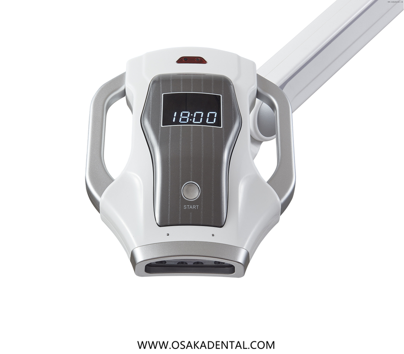 Lámpara blanqueadora de dientes Mobie de color azul con 10 LED y rueda