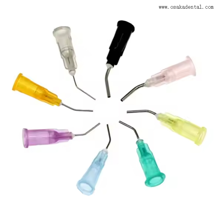 Puntas de flujo dental precurvadas desechables dentales