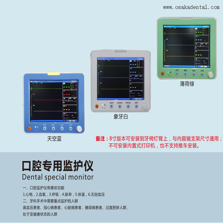 Monitor de paciente digital portátil para clínica