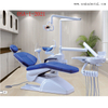 Sillón dental de precio económico con pieza de mano dental de color azul 