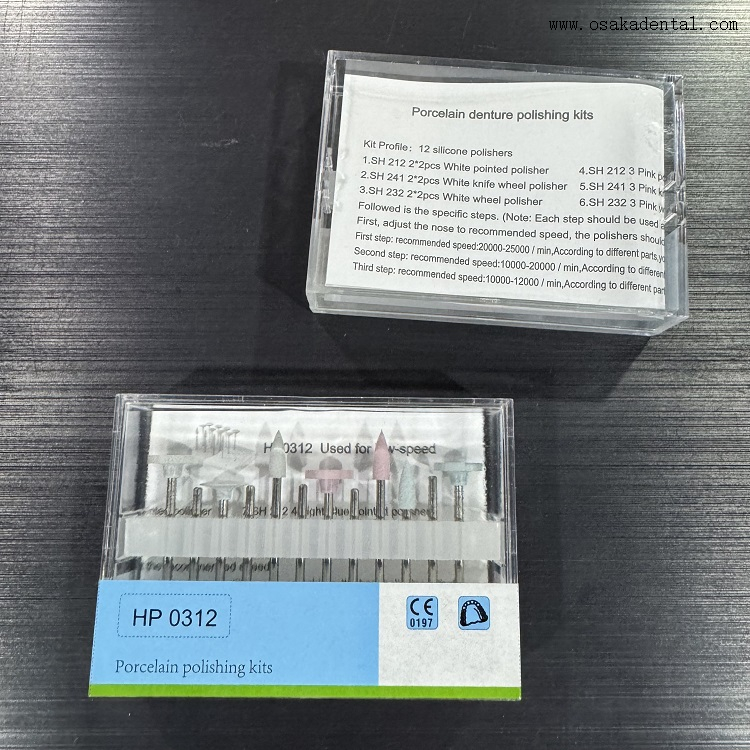 Kit de Pulido Dental HP 0312 para pieza de mano de baja velocidad