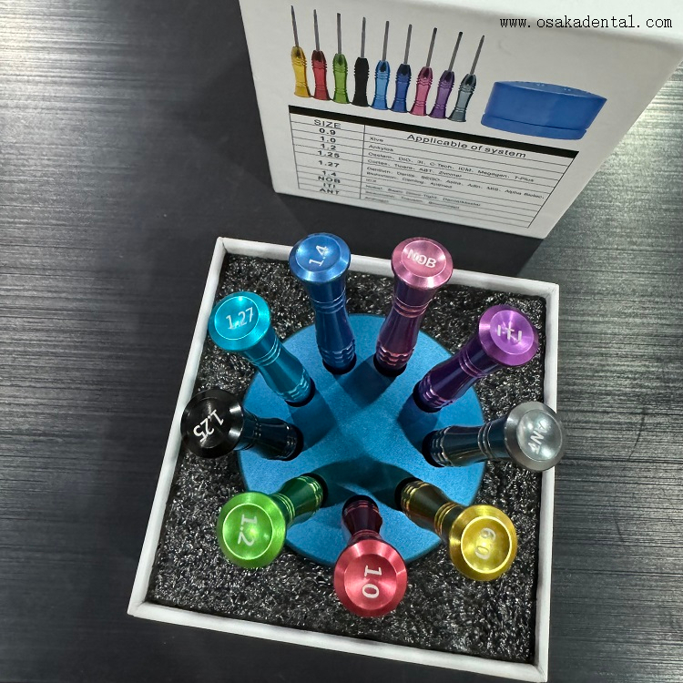 Juego de herramientas para implantes dentales 