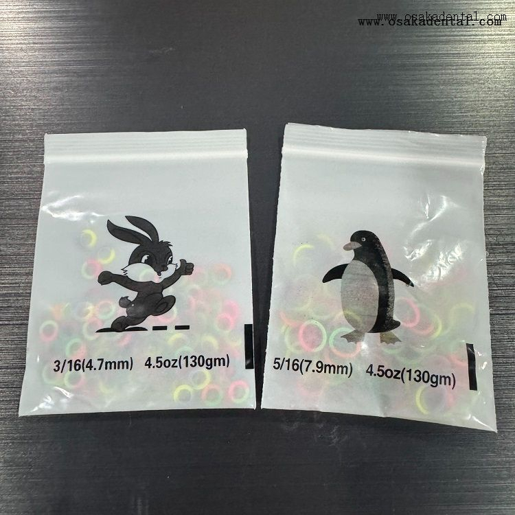 Juntas tóricas elastoméricas de ortodoncia dental de doble color para aparatos ortopédicos banda de goma