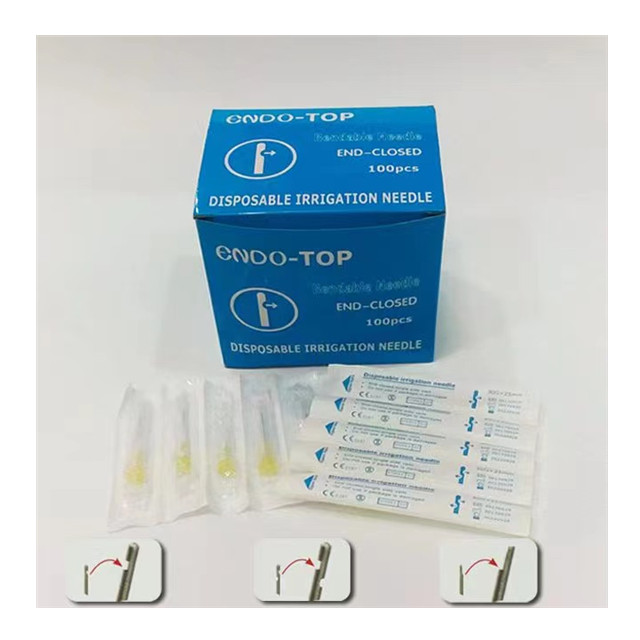 Aguja de irrigaci&oacute;n endod&oacute;ntica dental desechable