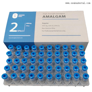 Ag 43% color azul Cápsula de aleación de amalgama dental 600 mg Spill2