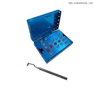 Dental Rompe el tornillo y retira el kit de instrumentos quirúrgicos.