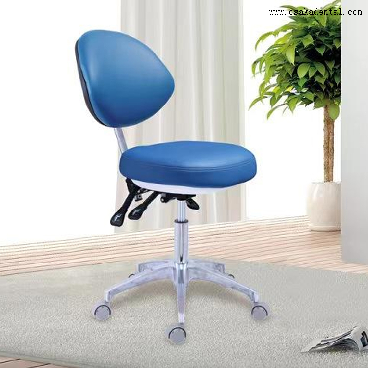 Taburete para sillón dental con respaldo 