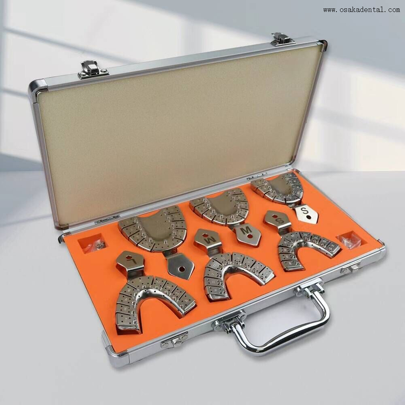Bandeja de impresión de acero inoxidable para implantes dentales