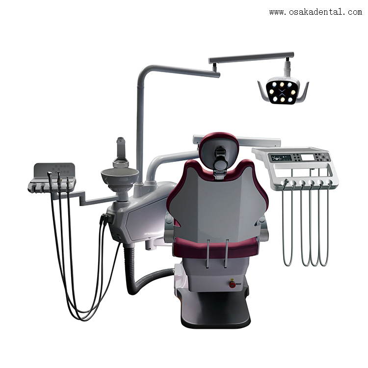 Unidad de sillón dental con lámpara de dos colores con sensor LED