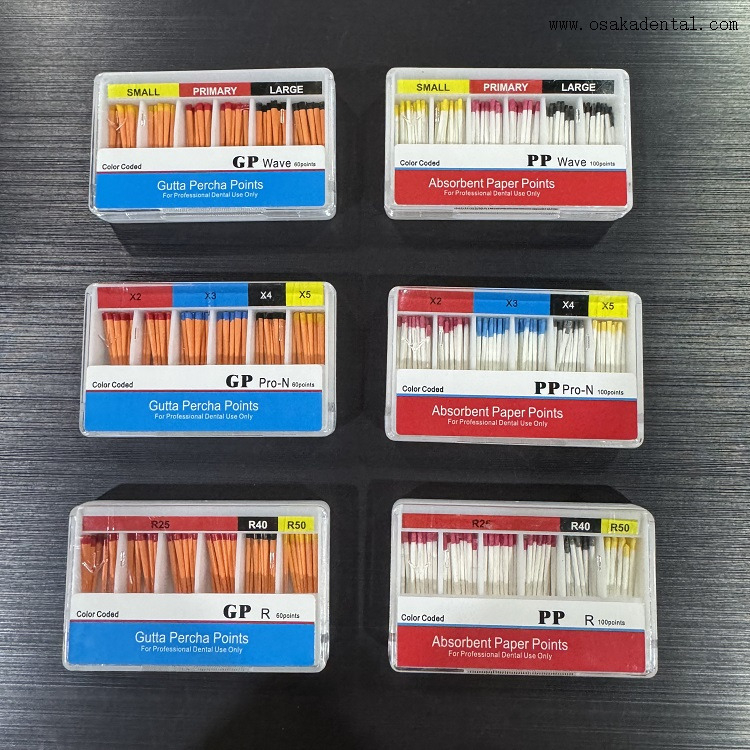 Punta de papel de punta de gutapercha Dental para Pronext Reciproc Wave One