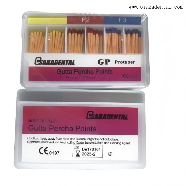 Puntas dentales de gutapercha cónicas grandes F1-F5