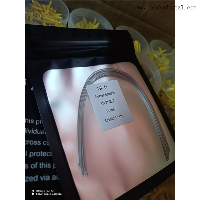 Arcos de alambre de ortodoncia de acero inoxidable resistentes a la corrosión