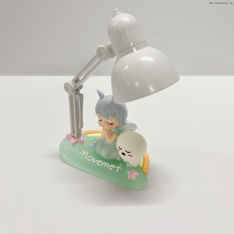 Nueva estatua del ángel de la decoración de la oficina dental con la luz del LED